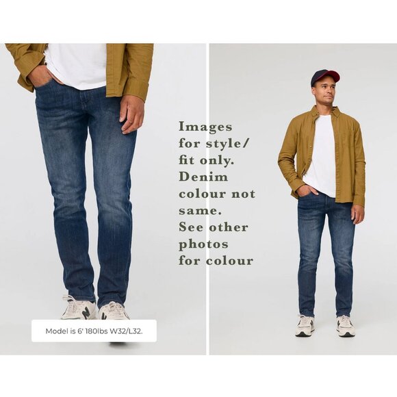 DUER Men Relaxed Taper in Dark Wash < W32 L30 > - Picture 2 of 4